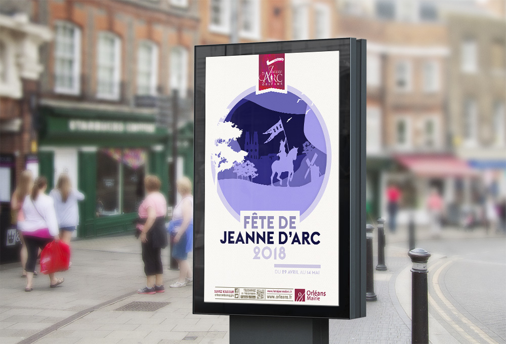 Proposition d'affiche pour les fêtes de Jeanne d'Arc 2018