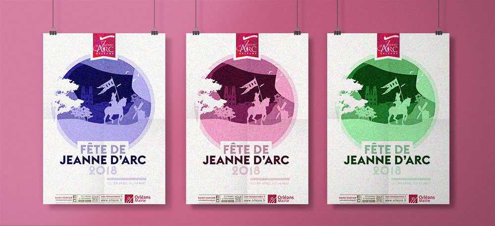 Proposition d'affiches pour les fêtes de Jeanne d'Arc 2018