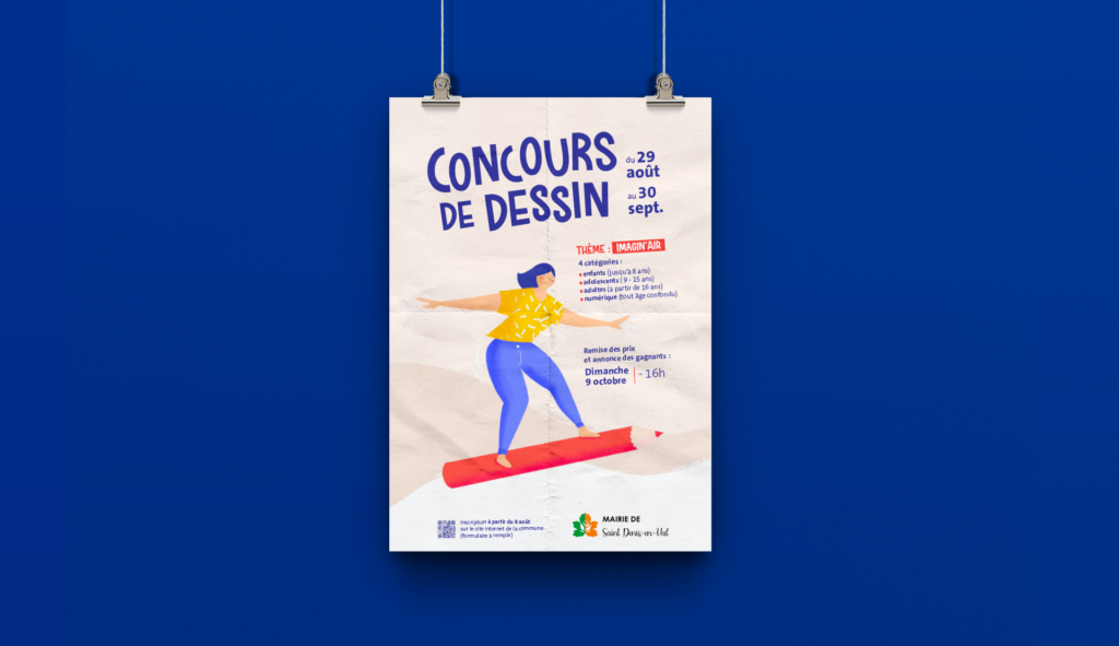 Affiche pour le concours de dessin de Saint Denis-en-Val