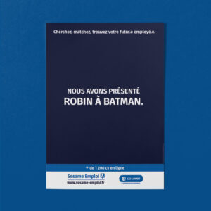Affiche Sesame Emploi - Robin et Batman