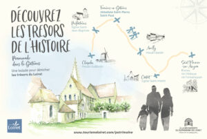 Carte illustrée pour le Petit Patrimoine du Loiret