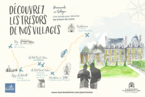 Carte illustrée pour le Petit Patrimoine du Loiret