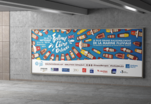 Affiche dans le métro pour le Festival de Loire