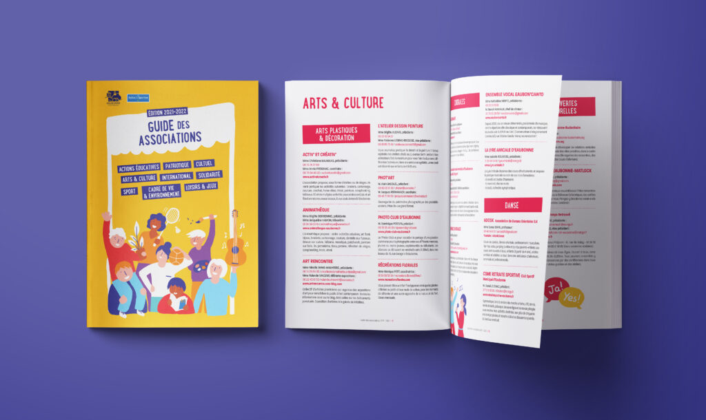 Guide des associations réalisé pour l'édition 2021 du forum des associations et de la fête du sport de la ville d'Eaubonne